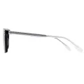 Ivan - Square Black Clip On Sunglasses for Men & Women